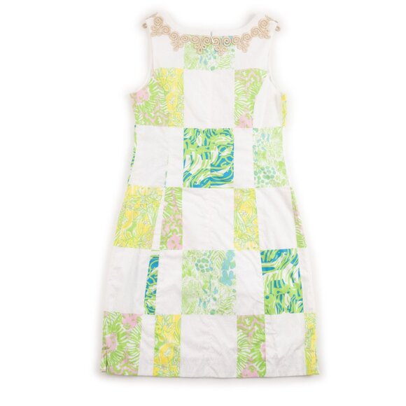 NEW LILLY PULITZER Janice Shift Dress in Resort White Lioness Patch size 2 - Picture 5 of 11